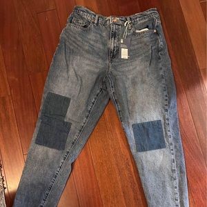 Boyfriend patch jeans